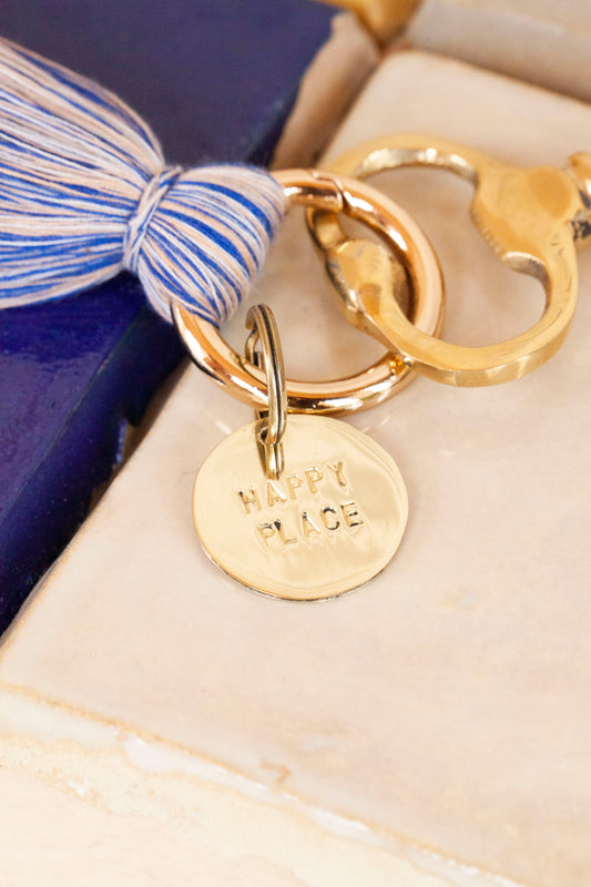 key tag - mini - happy place
