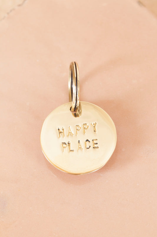 key tag - mini - happy place