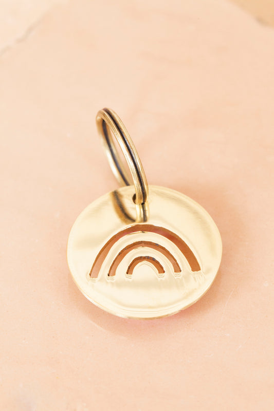 key tag - mini - rainbow