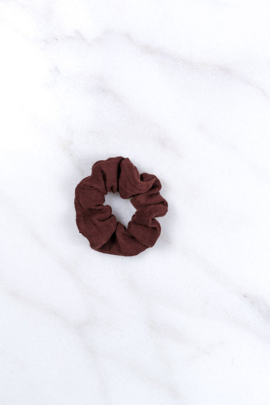kids scrunchie - MEDINA muslin - bordeaux