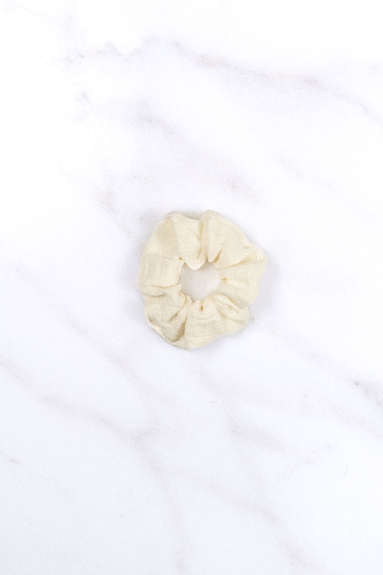 kids scrunchie - MEDINA muslin - ecru