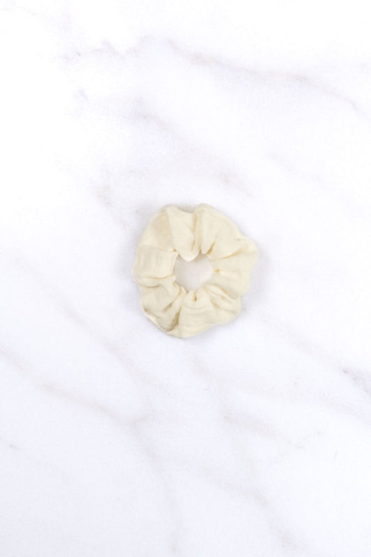kids scrunchie - MEDINA muslin - ecru