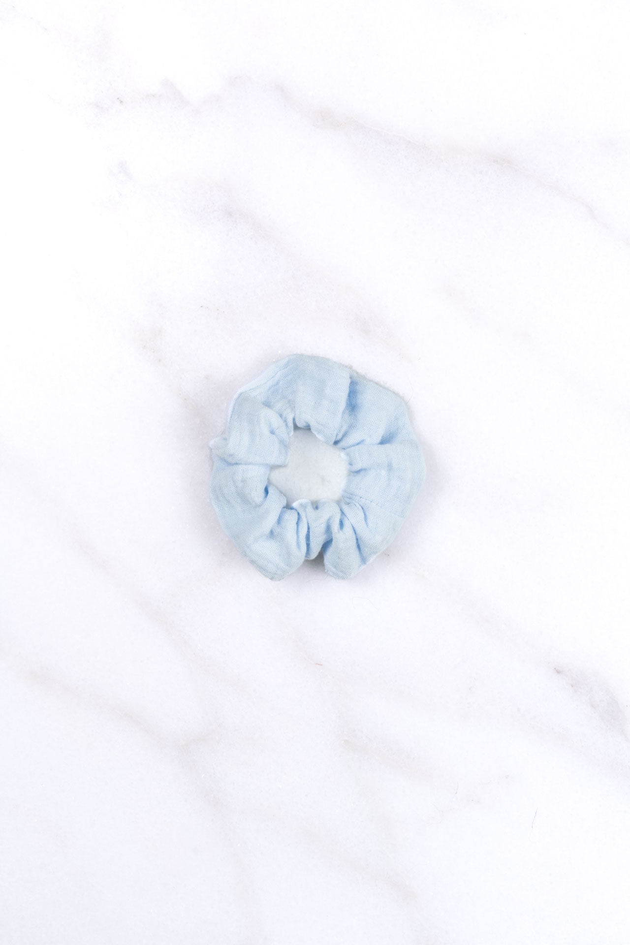 kids scrunchie - MEDINA muslin - light blue