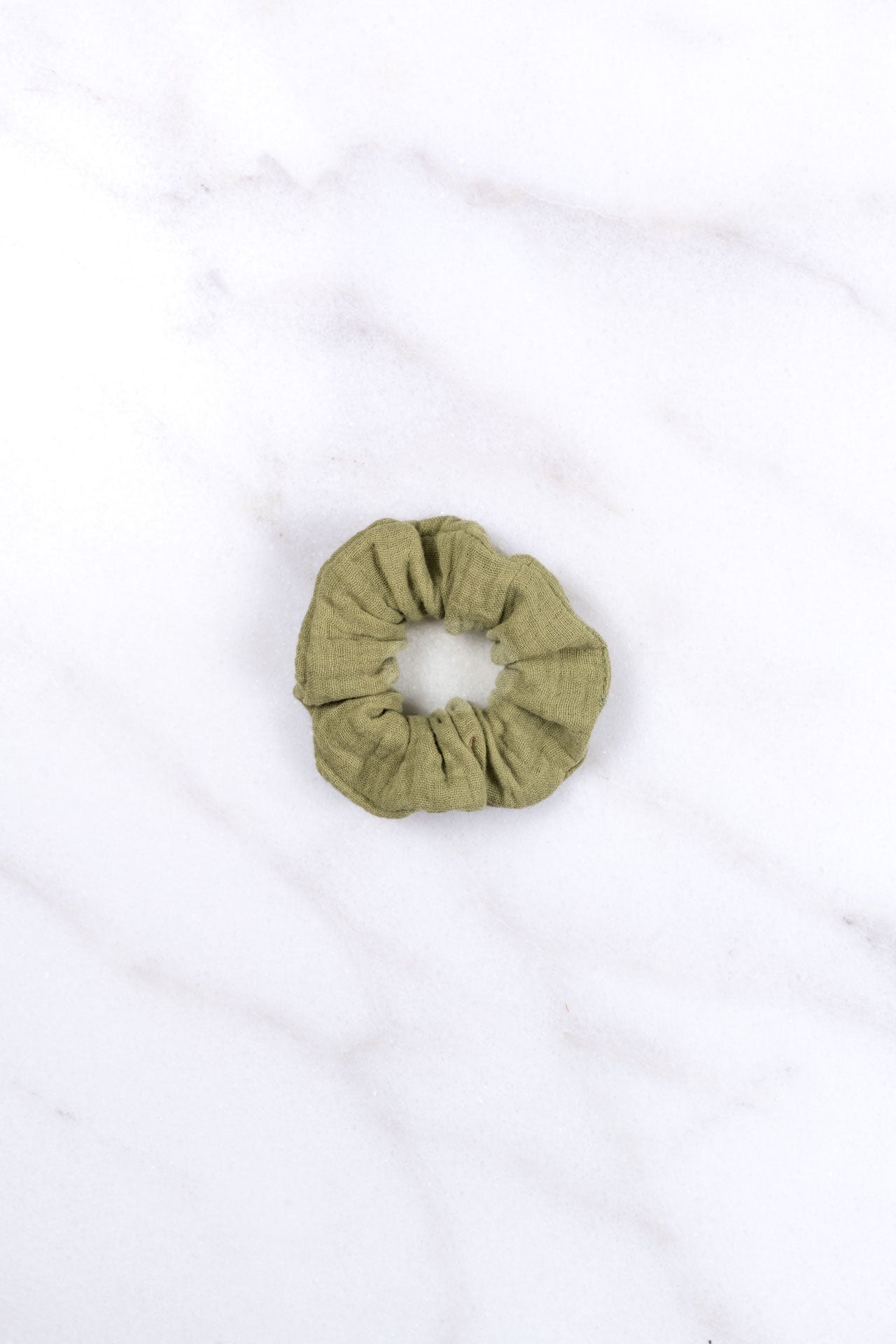 kids scrunchie - MEDINA muslin - sage