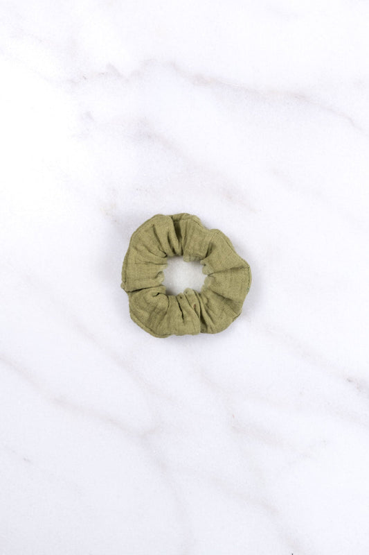 kids scrunchie - MEDINA muslin - sage