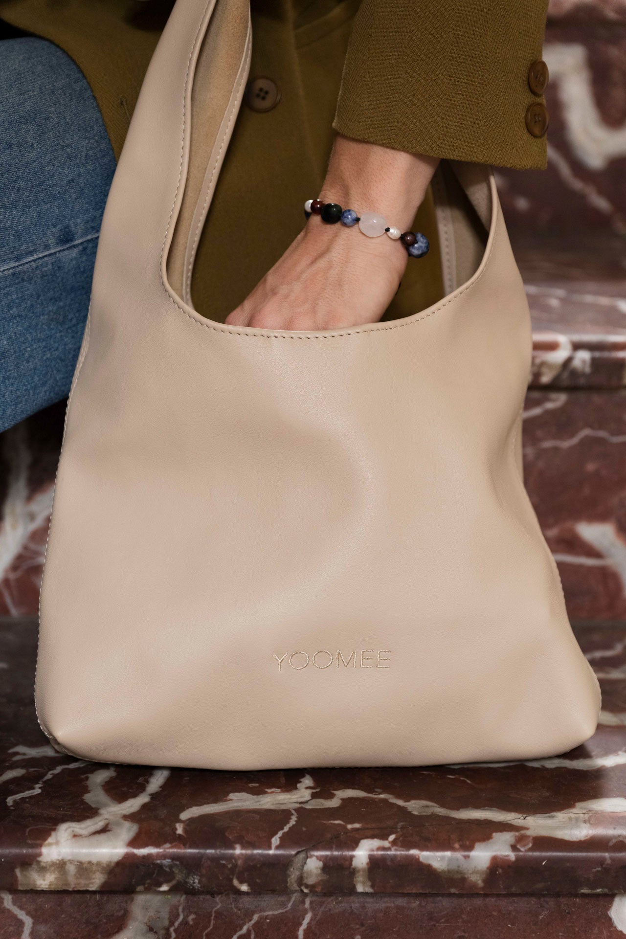 knot bag - NAIMA - creme