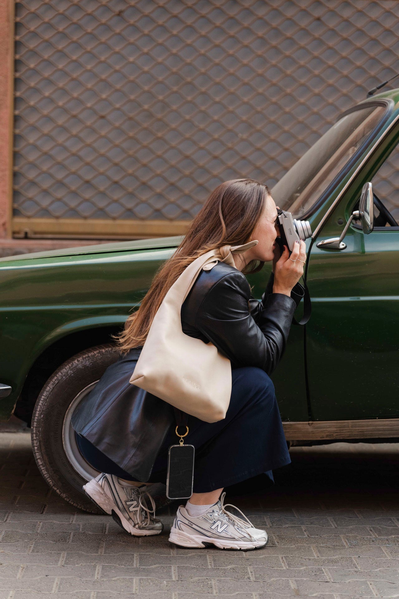 knot bag - NAIMA - creme