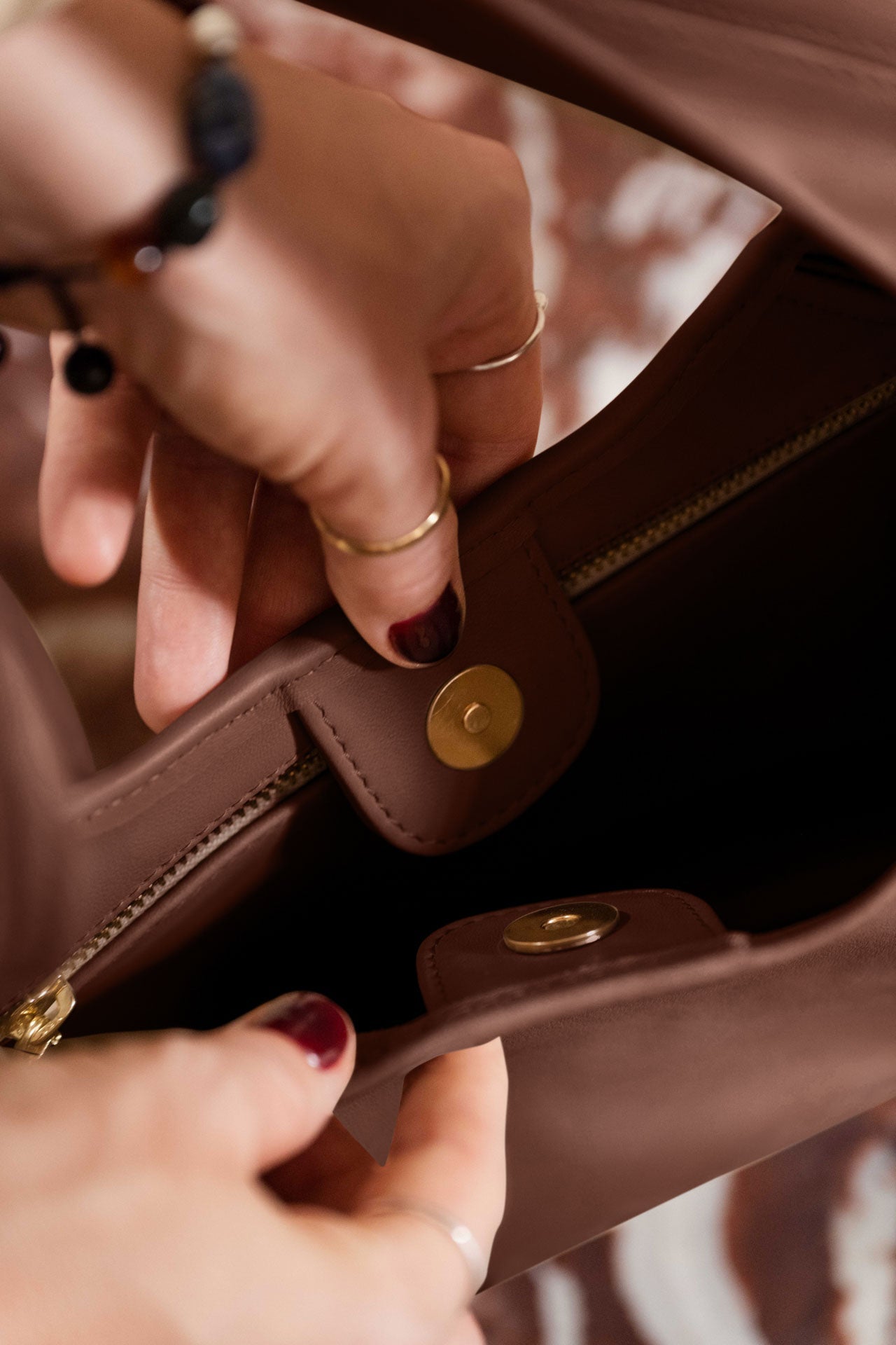 knot bag - NAIMA - mocca