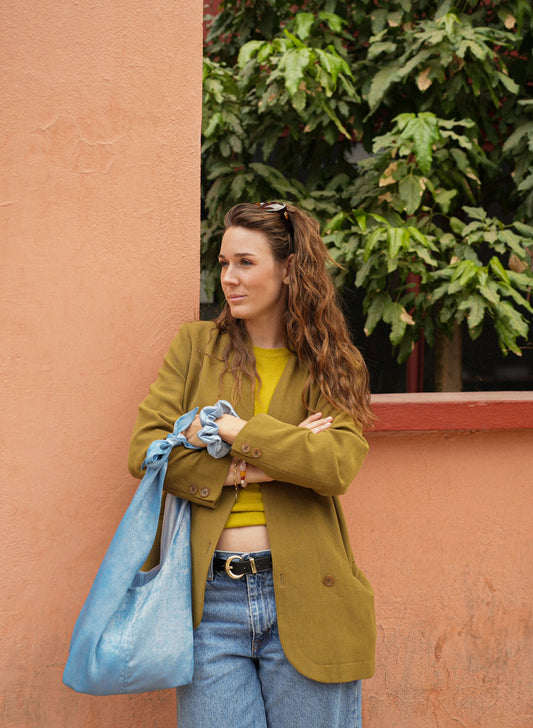 bag - LATIFA glossy - light blue