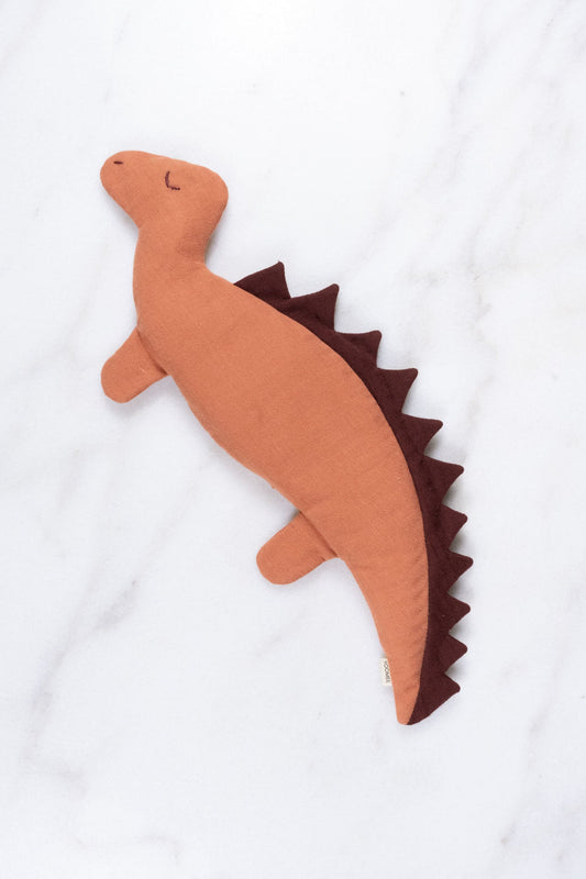 lavender pillow - NINI dino - apricot