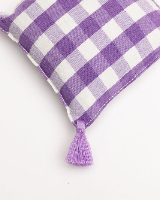 lavender bag - ZAKIA checked - purple