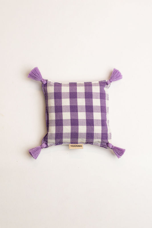 lavender bag - ZAKIA checked - purple