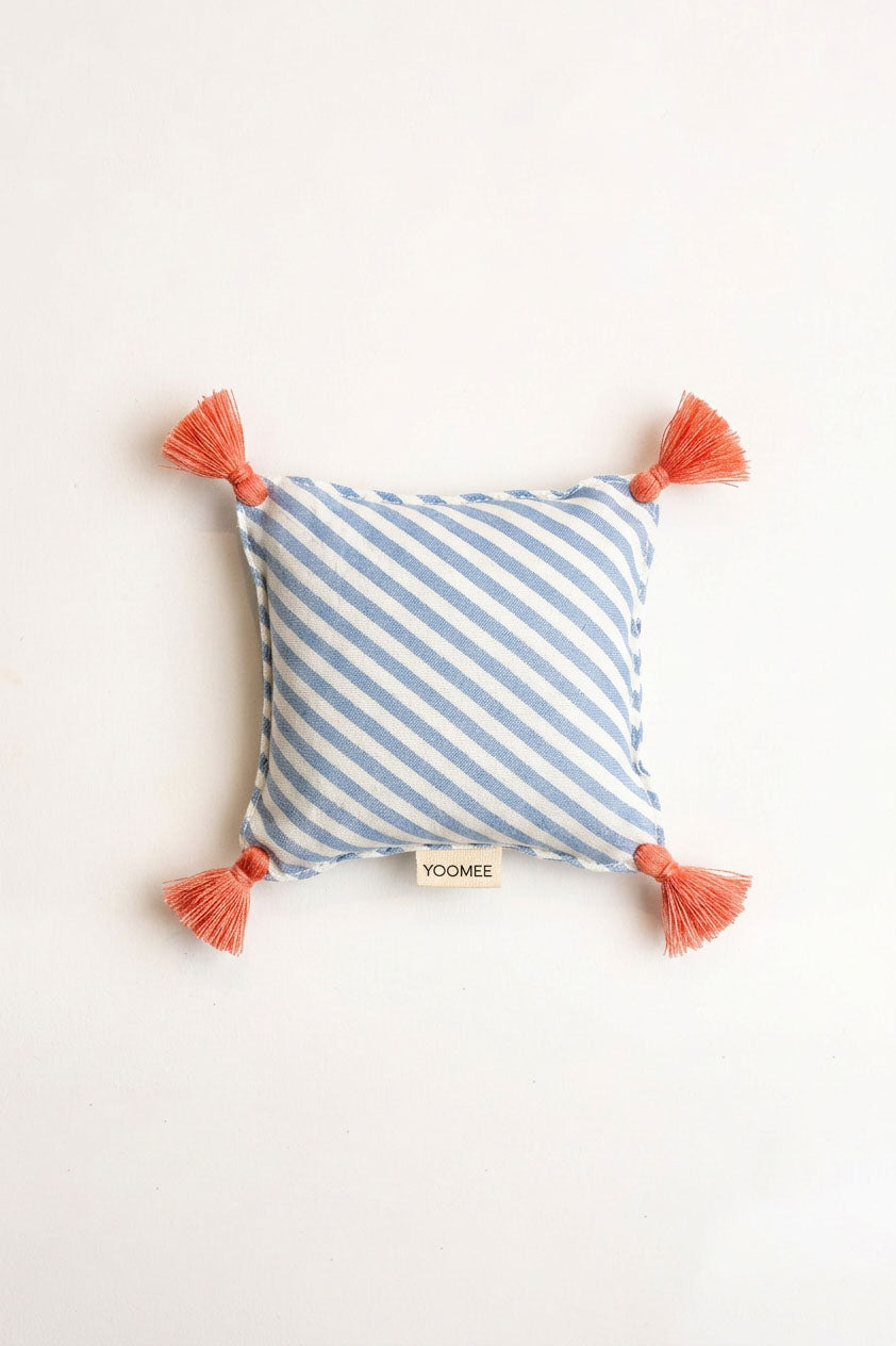 lavender bag - ZAKIA stripes - light blue