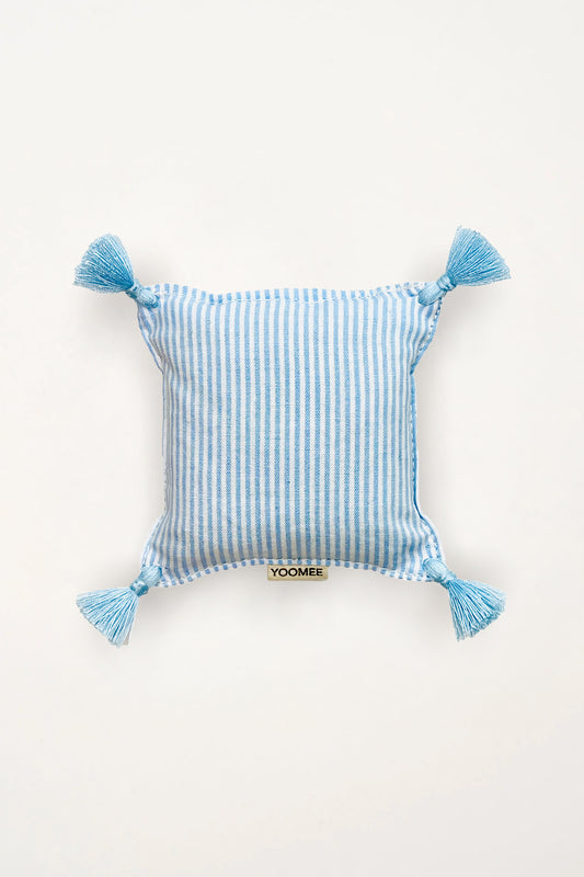 lavender bag - ZAKIA stripes - light blue/white