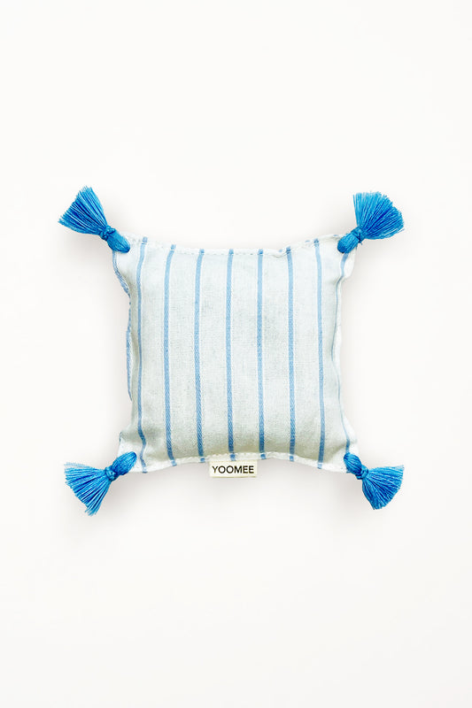 lavender bag - ZAKIA lines - light blue/white
