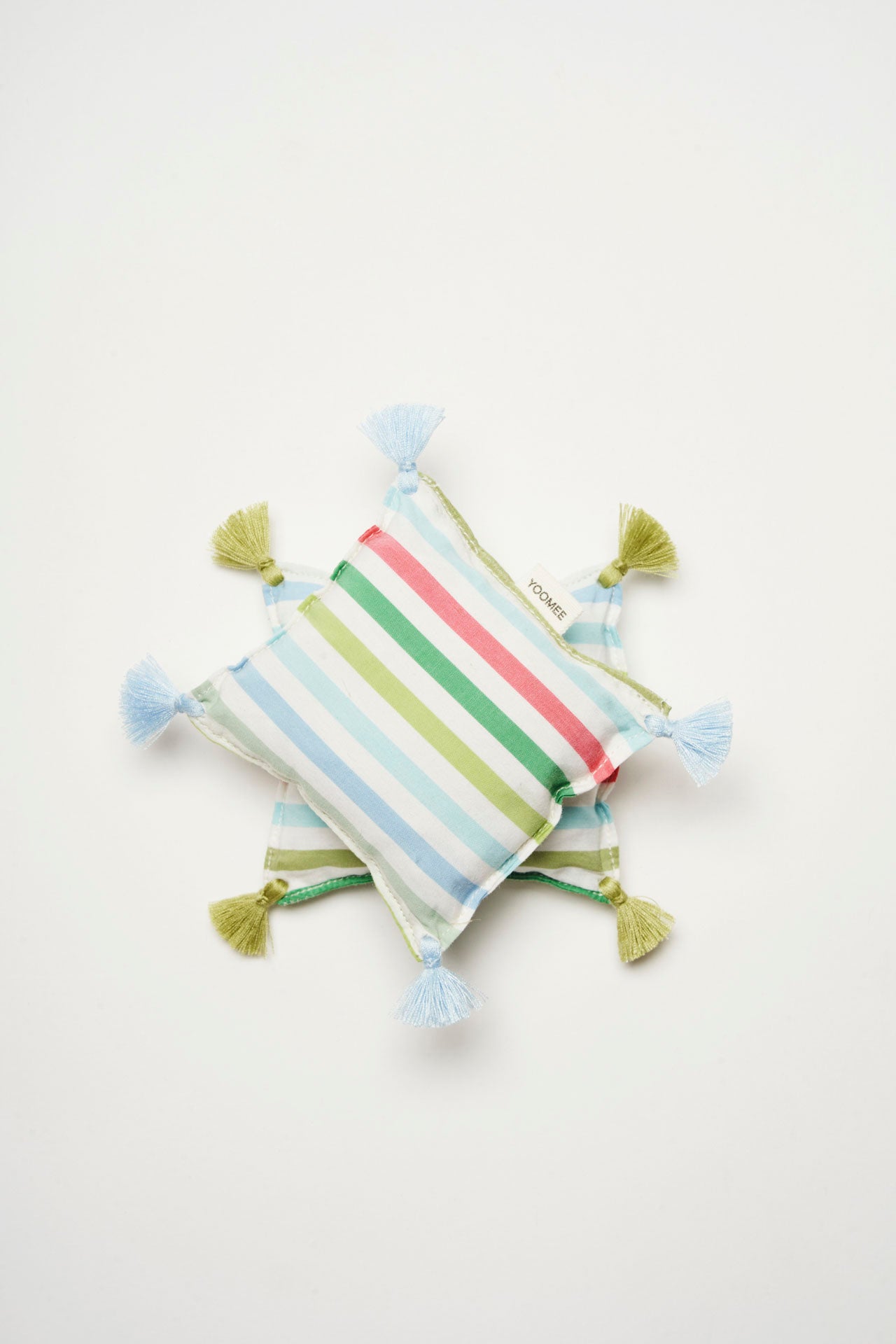 lavender bag - ZAKIA stripes - multi color green