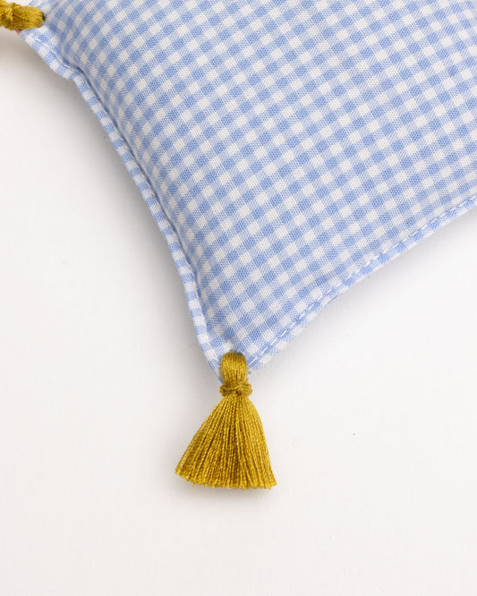 lavender bag - ZAKIA checked - light blue