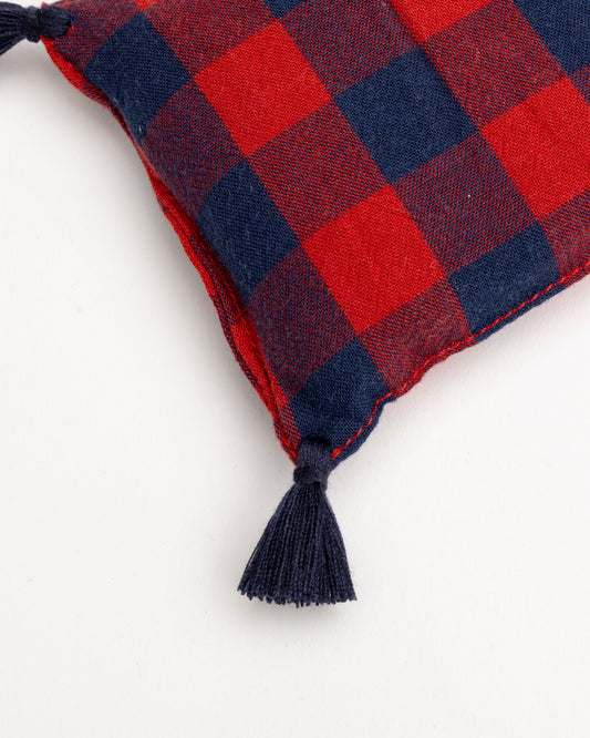 lavender bag - ZAKIA checked - red/dark blue