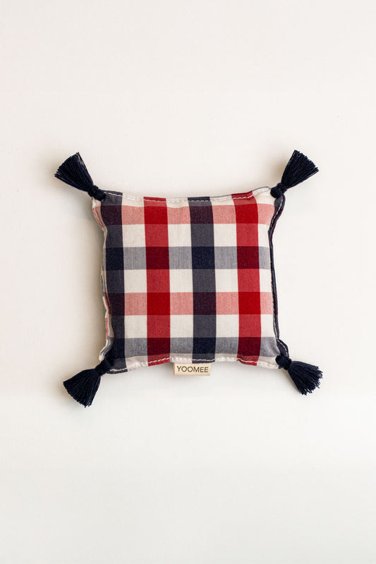 lavender bag - ZAKIA checked - red/marine/white