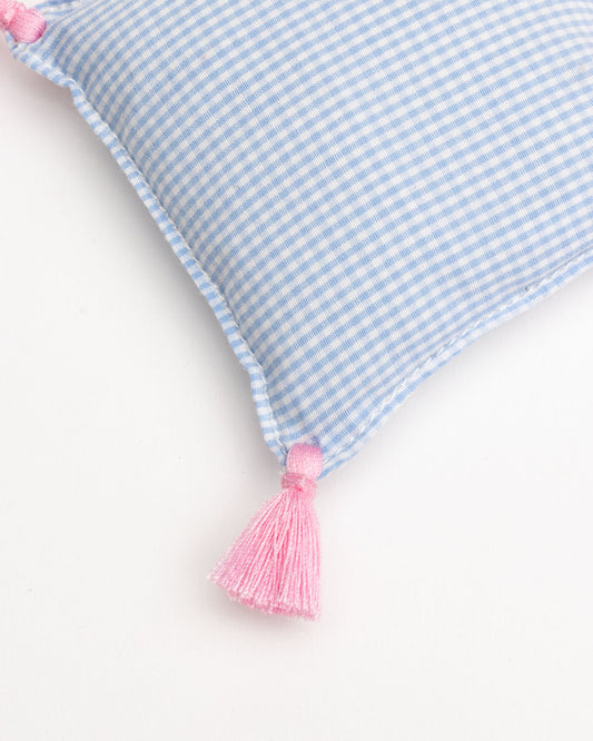 lavender bag - ZAKIA mini checked - light blue