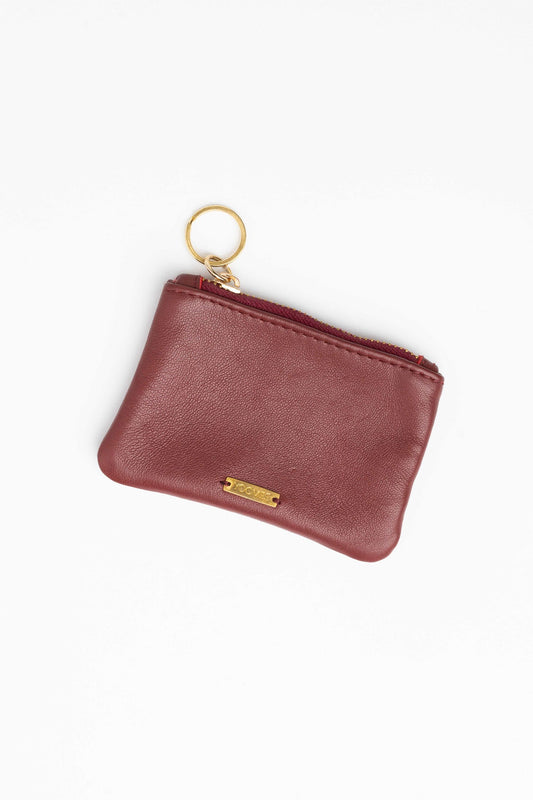 micro wallet - NAIMA - cherry red