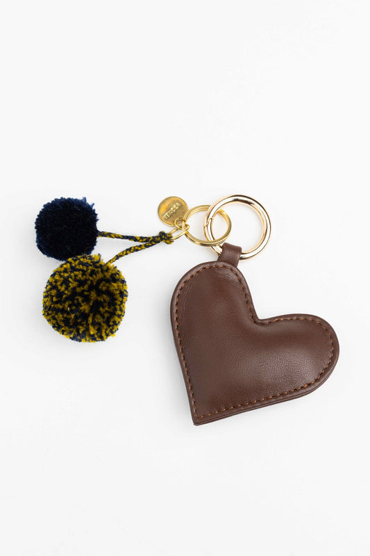 heart pendant - NAIMA - mocca