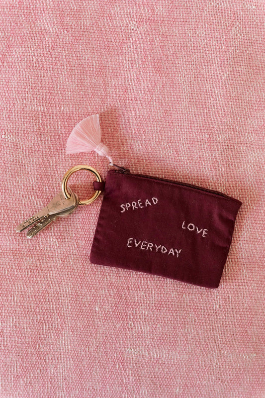 mini wallet - ZINA spread love everyday - bordeaux