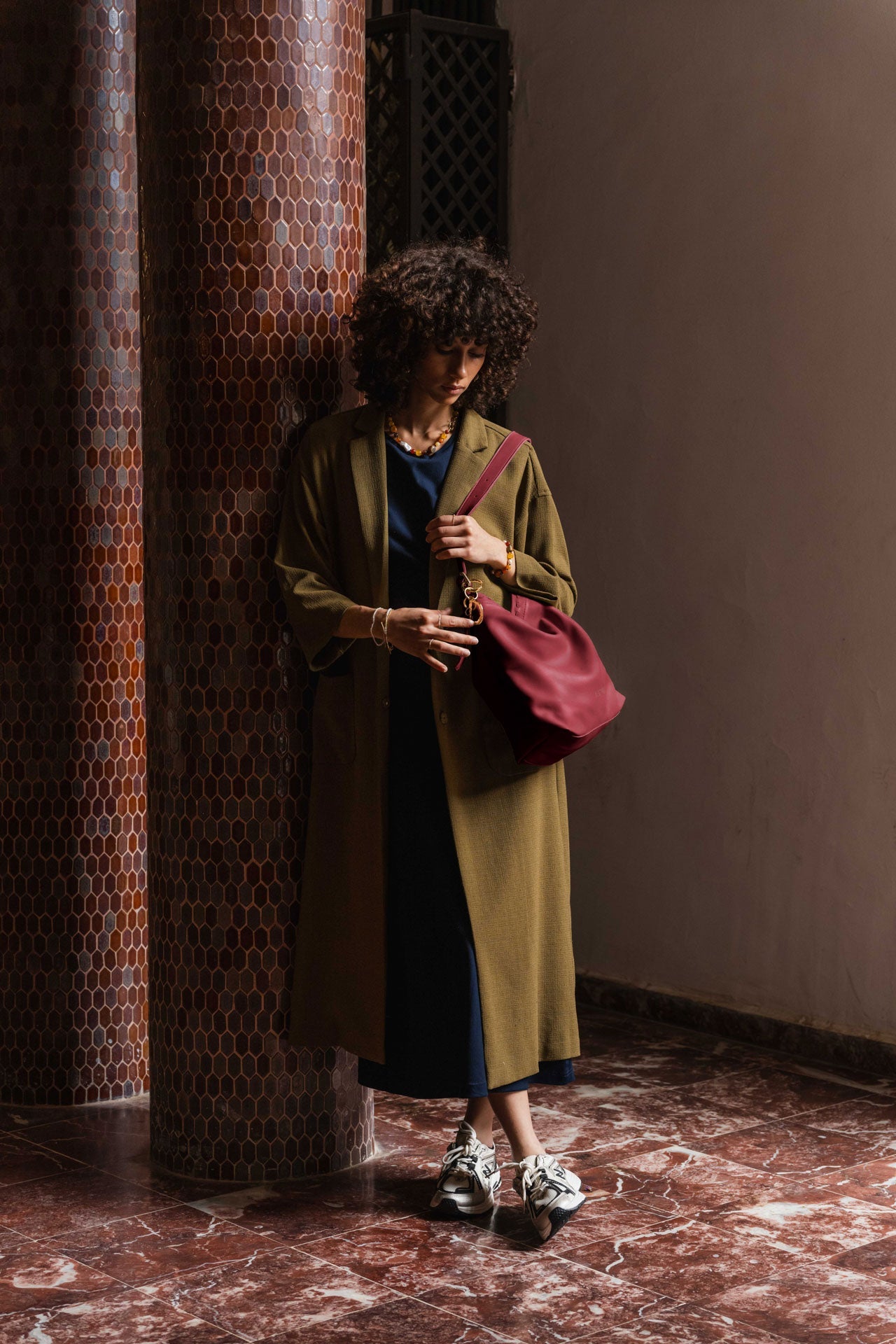 bag - NAIMA - cherry red