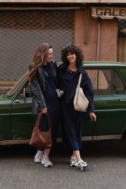 knot bag - NAIMA - mocca