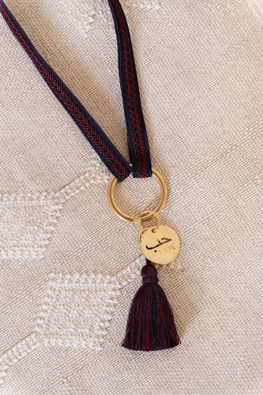keychain band - ZAHRA - blood moon