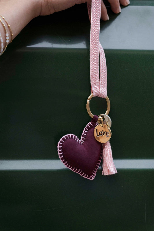 heart pendant - ZINA hbik - bordeaux