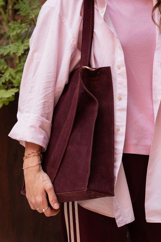 tote - DENYA - crossbody - aubergine
