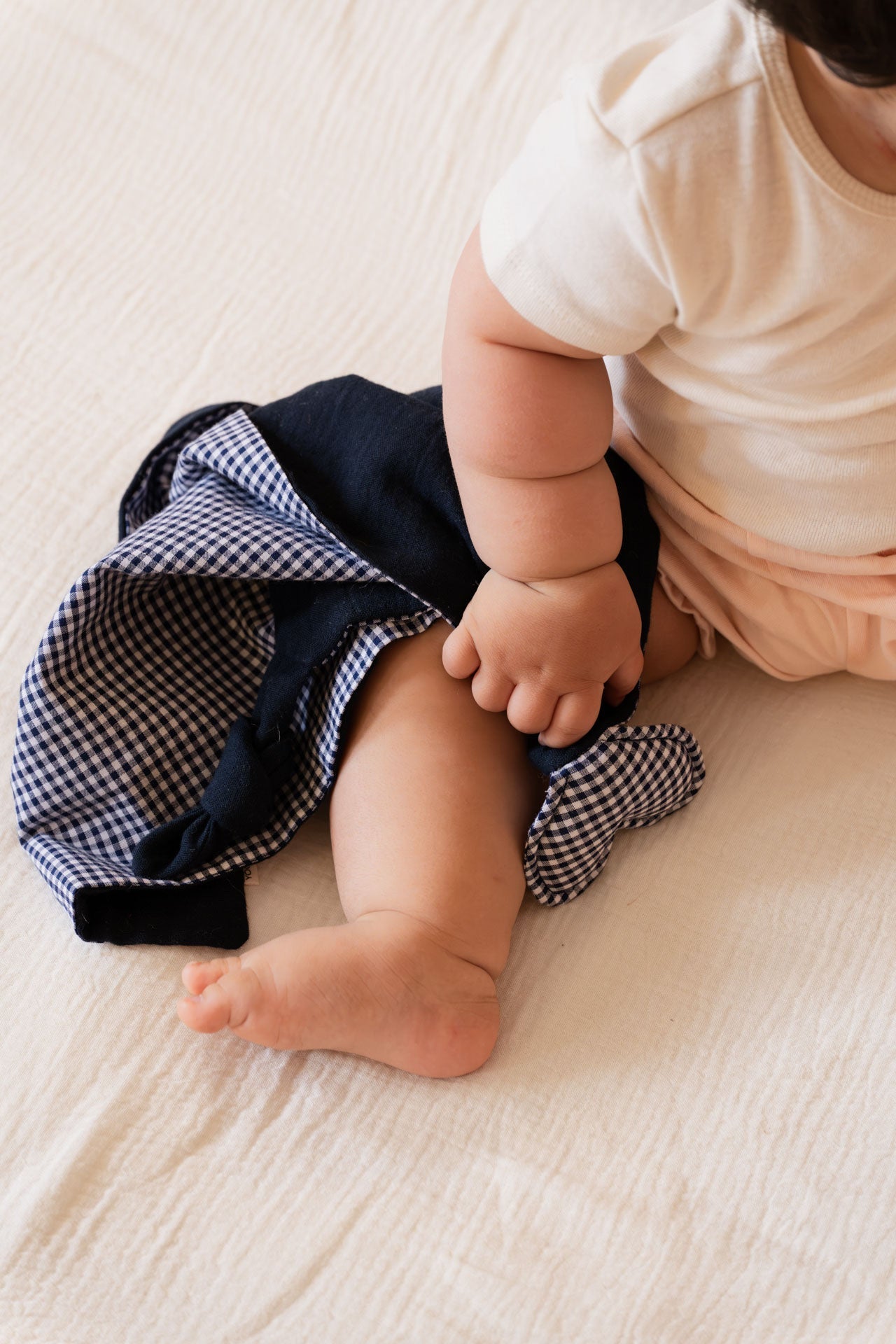 cuddle cloth - NINI heart - marine