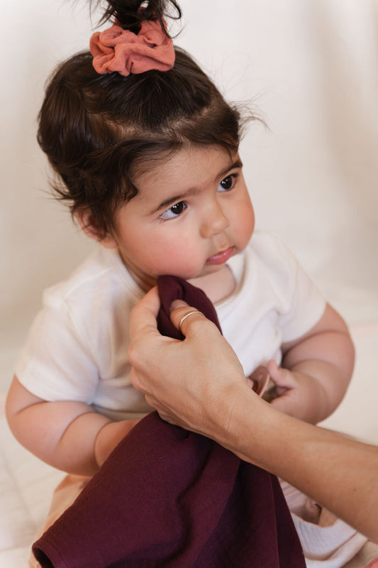 muslin cloth - NINI - bordeaux