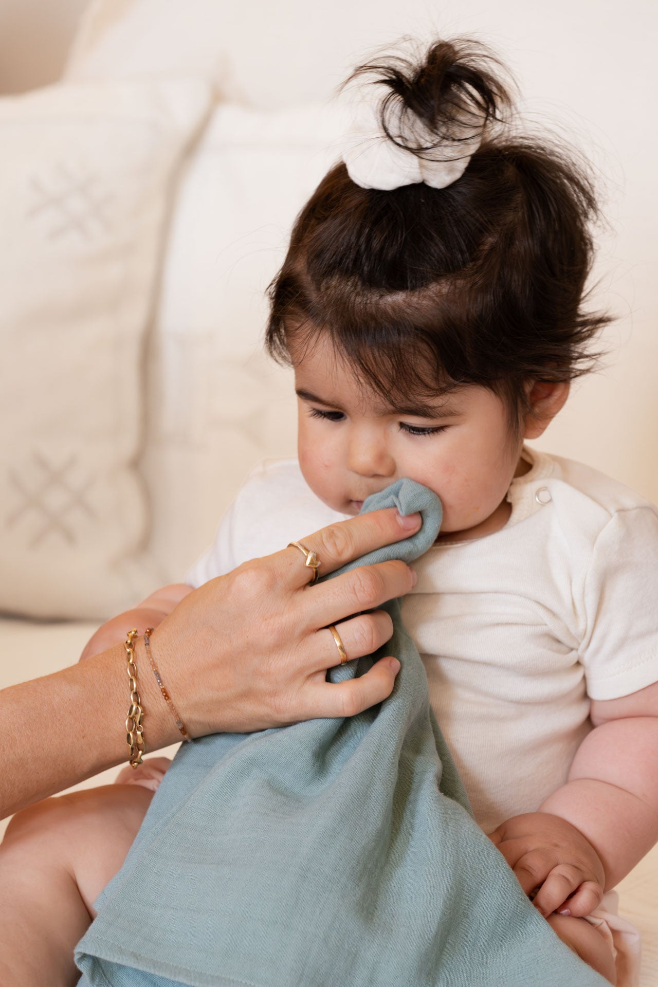 muslin cloth - NINI - sage