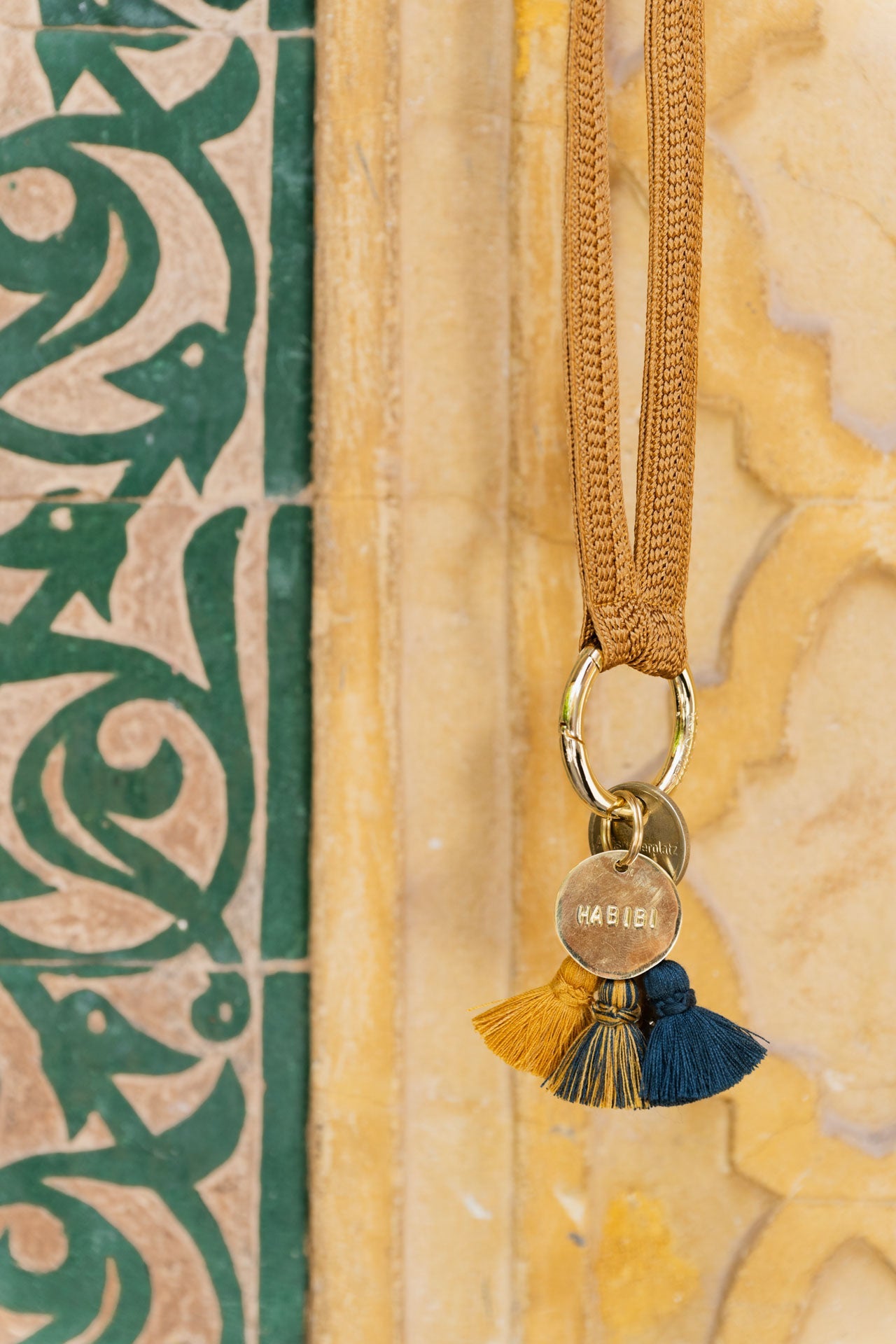 keychain band - ZAHRA - mustard