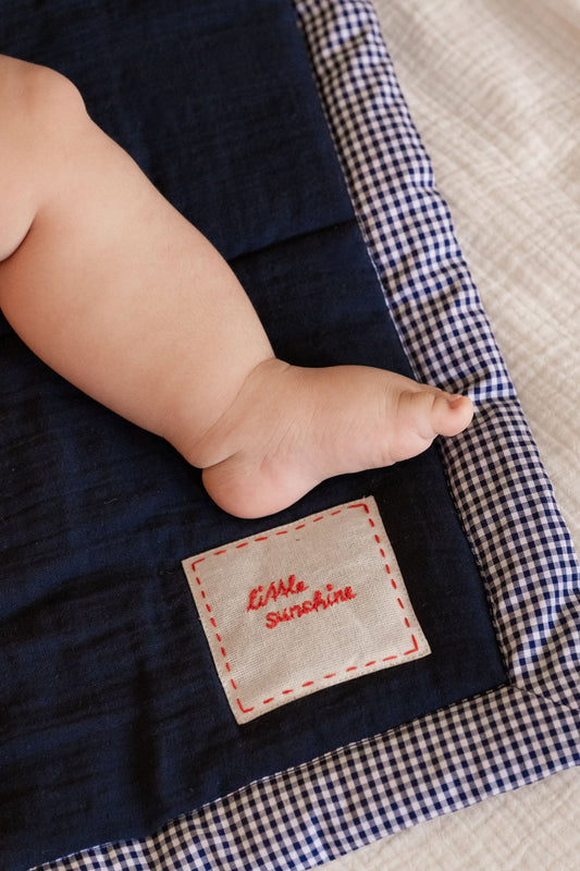 baby blanket - NINI - marine