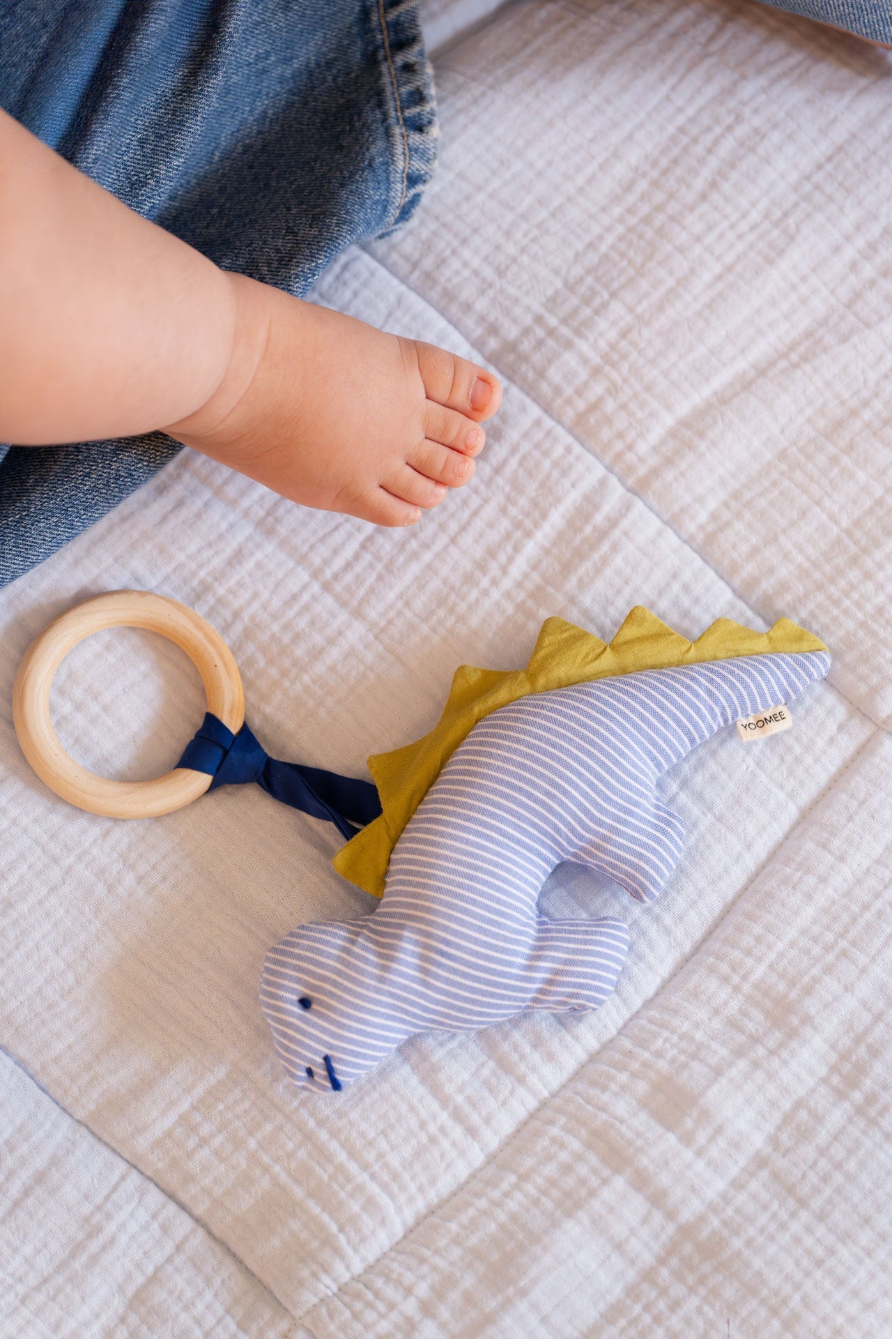 baby blanket - NINI - light blue