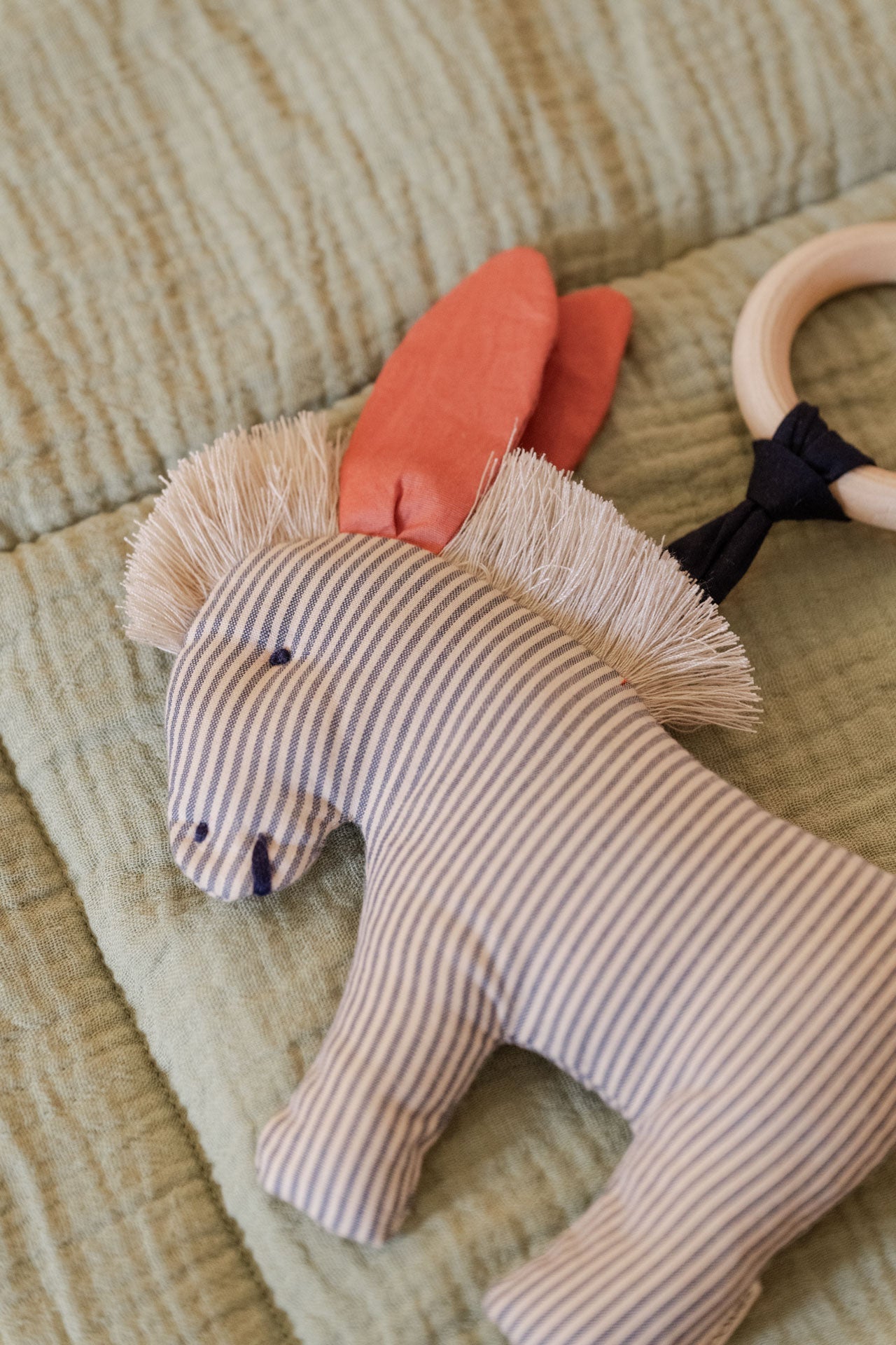 baby rattle - NINI - donkey