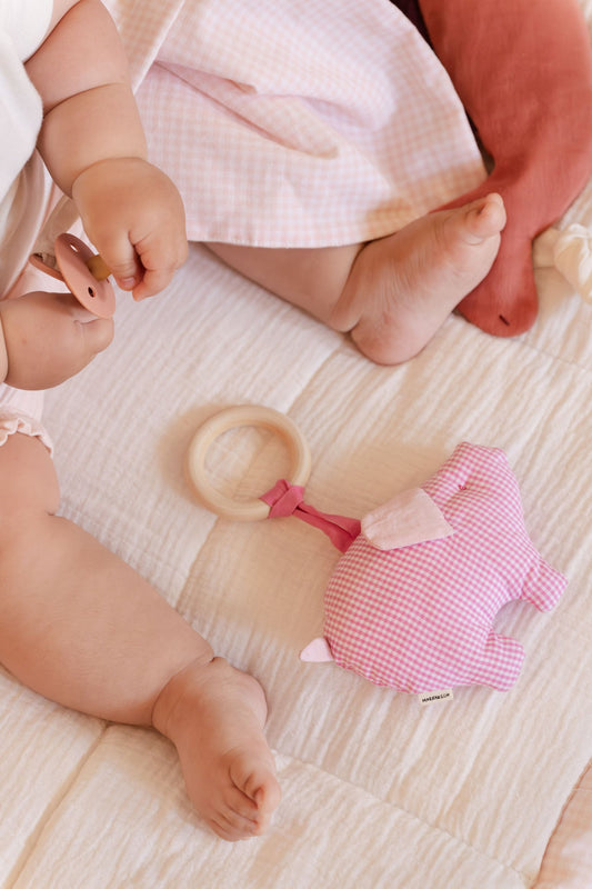 baby rattle - NINI - pig