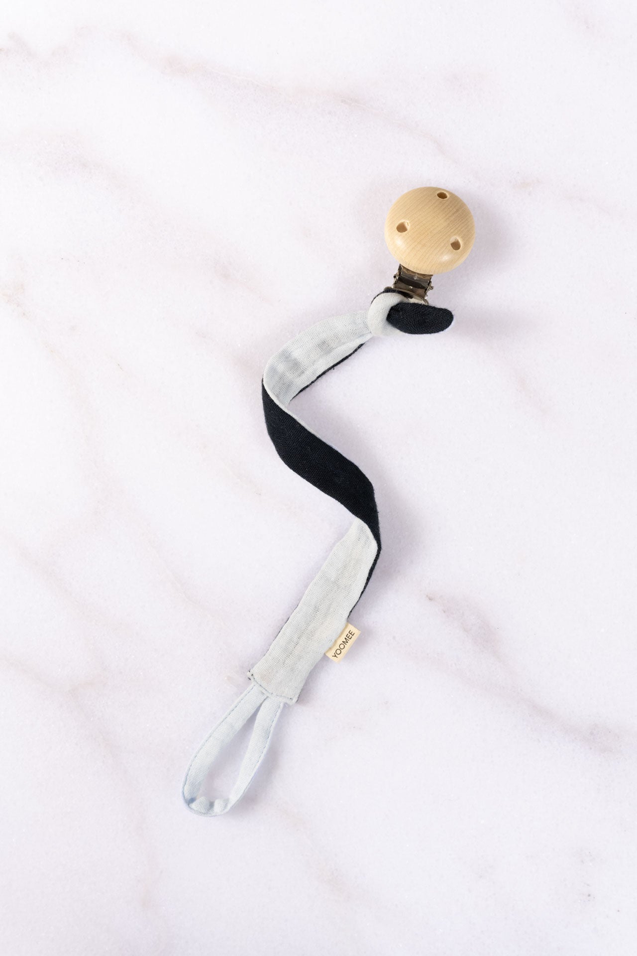 pacifier chain - NINI - marine/light blue