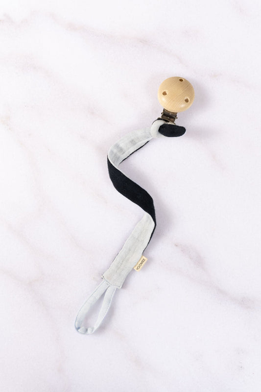 pacifier chain - NINI - marine/light blue