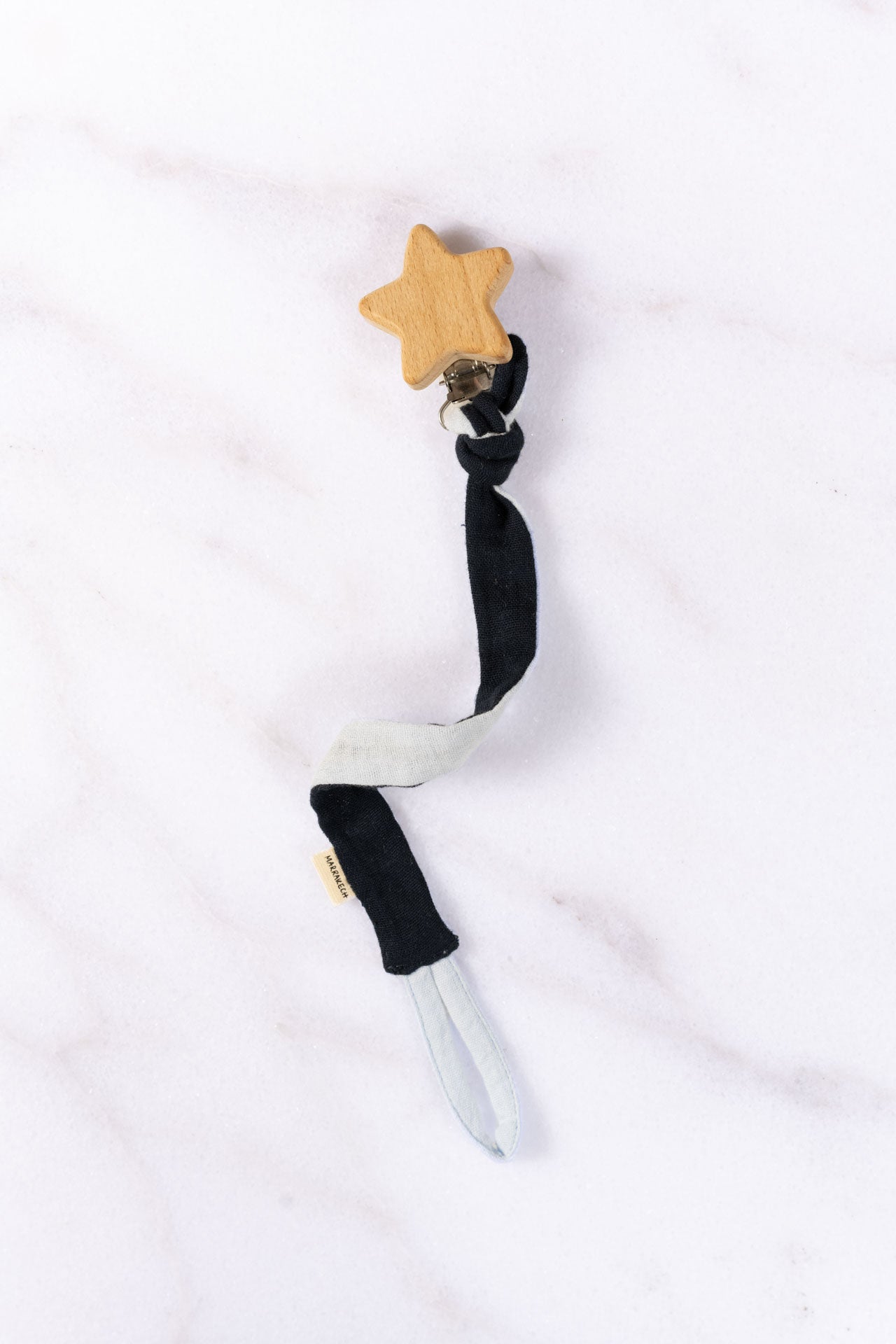 pacifier chain - NINI - marine/light blue