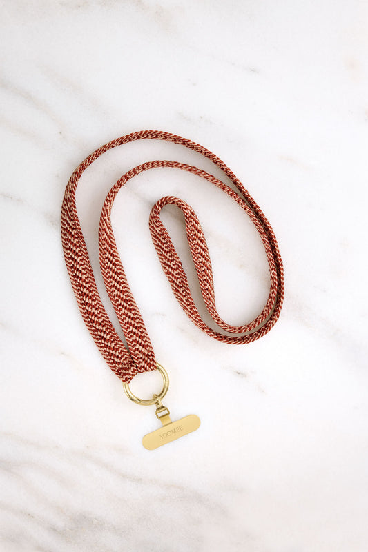 phonechain band - ZAHRA - red clay
