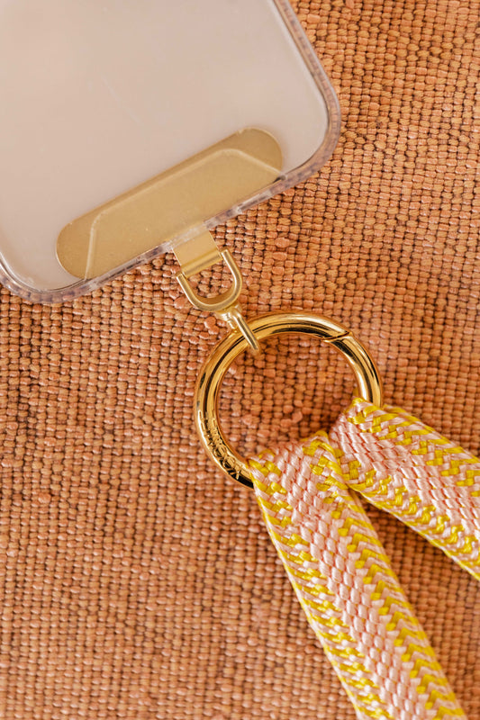 set - phone clip & classic carabiner - gold
