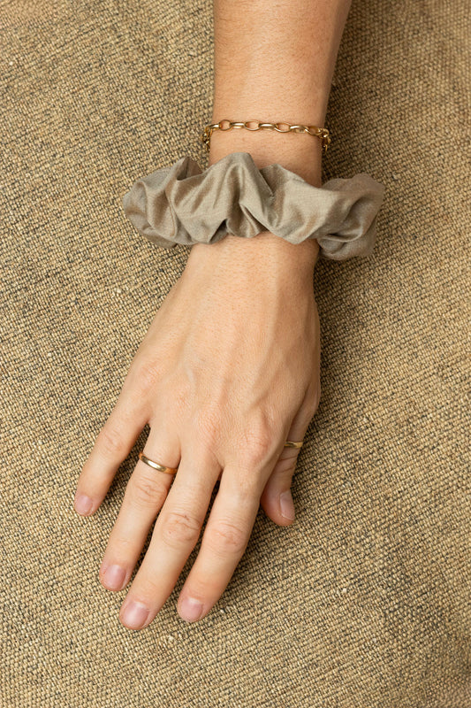 scrunchie - MEDINA - silk - pine