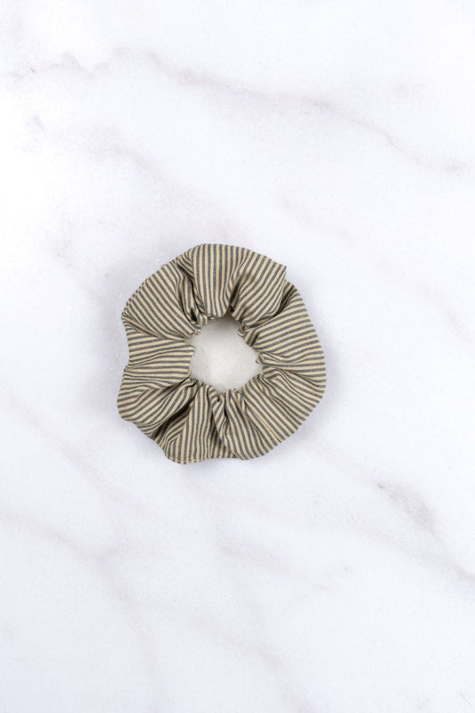 scrunchie - MEDINA cotton - lines creme