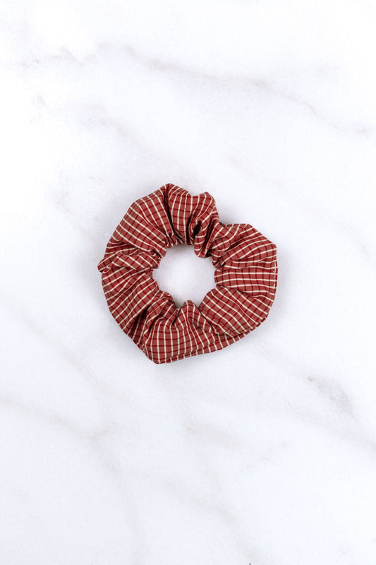 scrunchie - MEDINA cotton - checked red