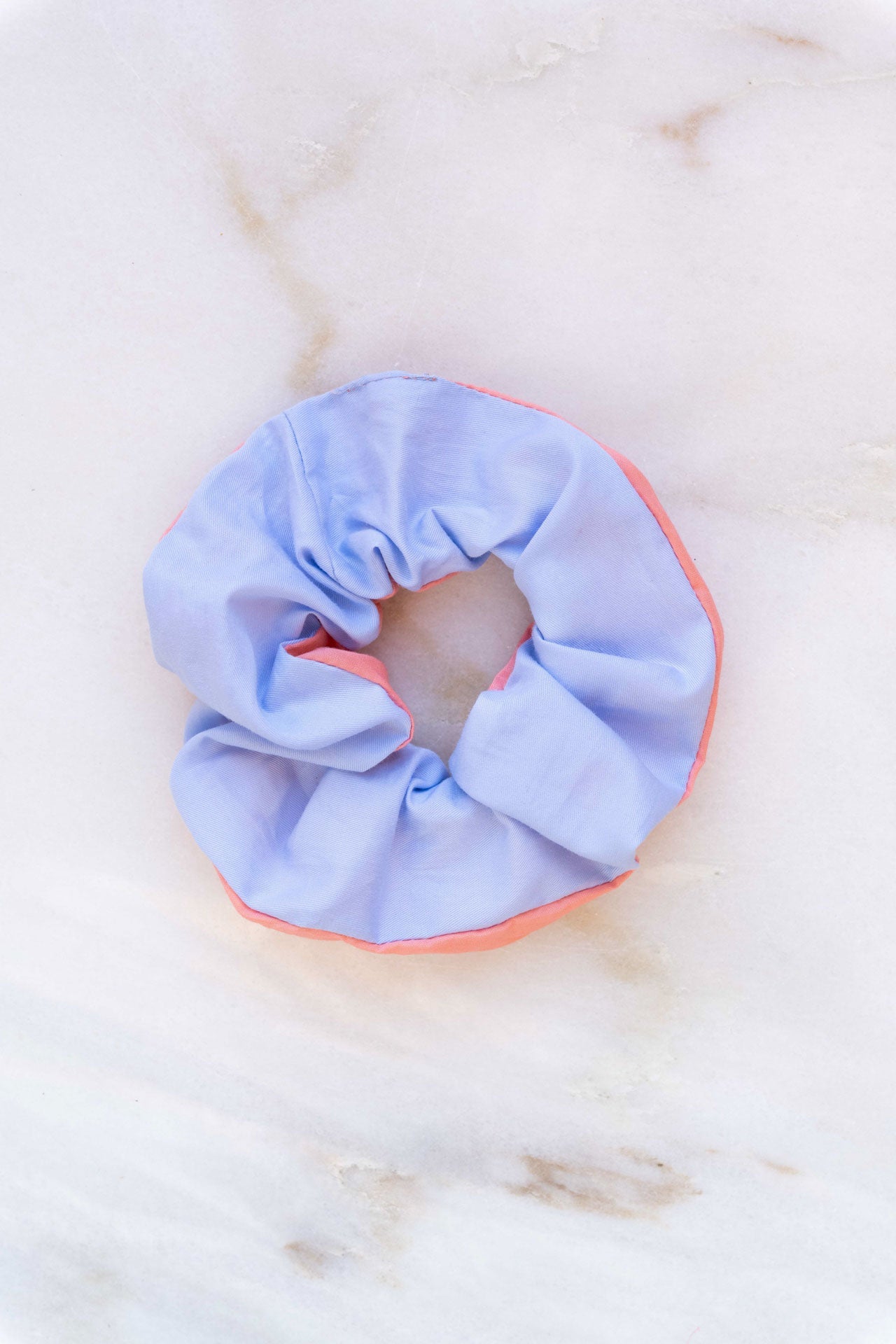 scrunchie - MEDINA cotton - blue/croal