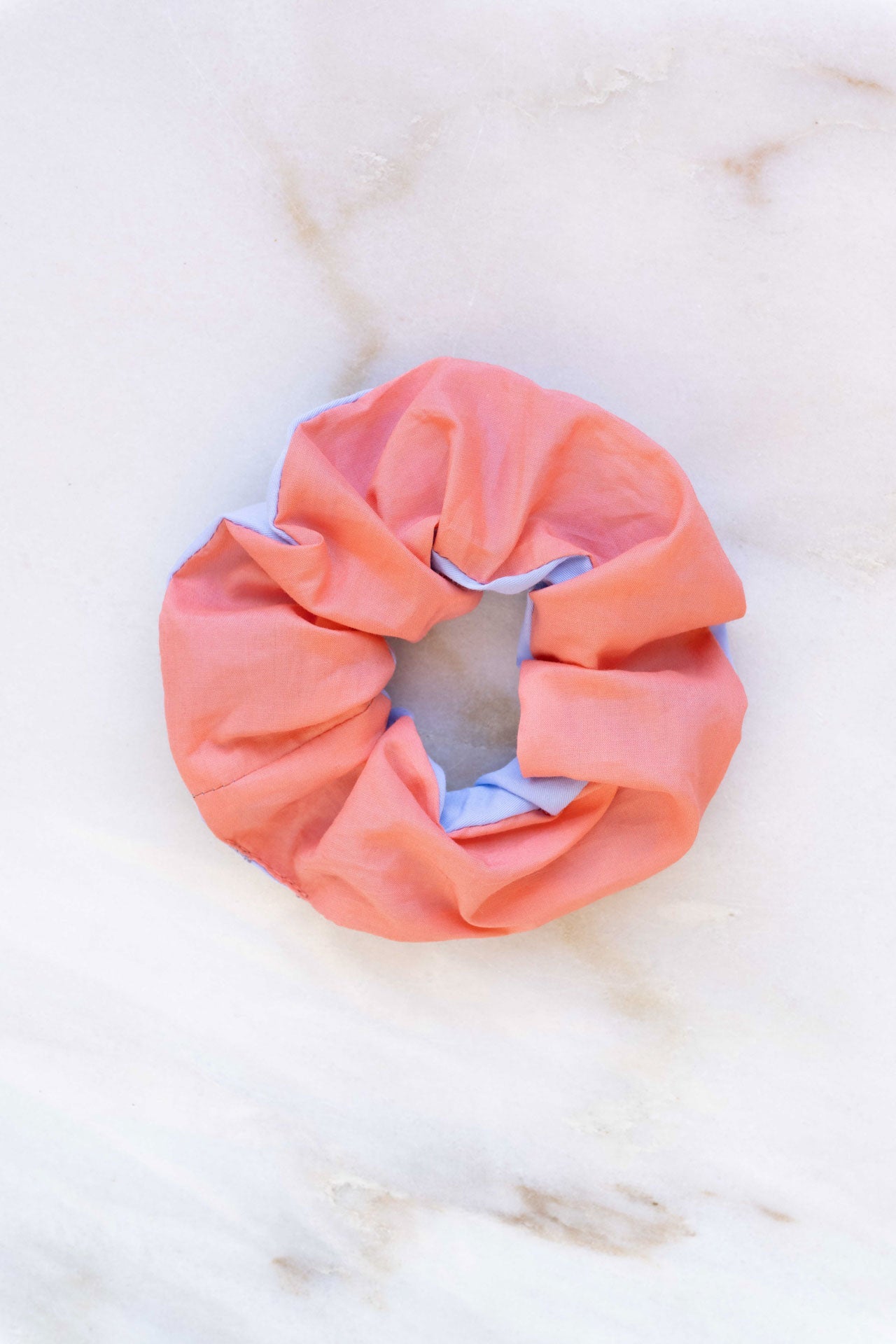 scrunchie - MEDINA cotton - blue/croal